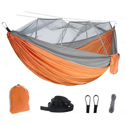 Outdoor Hammock With Mosquito Net, Nylon Double Person Camping Hammock, Portable Hammock With Mosquito Net - Perfect for Outdoor Camping