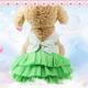 Pet Dog Skirt cat Clothes Spring and Summer pet Clothes Adorable Tutu Dog Dresses Striped Mesh Puppy Dog Princess Dresses (Pink, S)