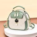 Women's Handbag Crossbody Bag Dome Bag PU Leather Daily Holiday Buckle Zipper Large Capacity Waterproof Durable Solid Color Color Block Cat Wine White / Green Black