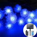 Firefly Dandelion Fairy String Lights 10M-50M Solar and Plug-in Dual Purpose Outdoor Waterproof Blossoms String Lights Flowers Creative String Lights Holiday Lights Outdoor Party Holiday Solar EU Sola US 1set