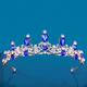 Headwear Bridal Crown European Baroque New Wedding Dress Crown Birthday Adult Gift Versatile Crystal Accessories