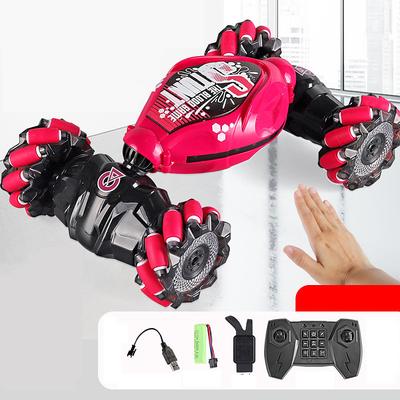 4WD Gesture Sensor Toy Car Double-Side Rotation Off-Road Vehicle360 Flip With Light And Music Birthday Toy Car Hand Controlled RC Car Festival Thanksgiving Gift