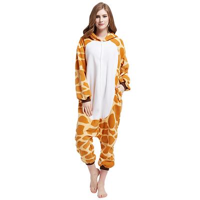 Adults' Patchwork Nightwear Camouflage Onesie Costume Carnival Costume Giraffe Onesie Pajamas Kigurumi Pajamas Pajamas For Men and Women Christmas Carnival New Year Cartoon