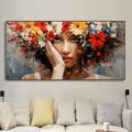 Large Wall Art Abstract Woman Hand painted Portrait Wall Art Woman Face Wall Art Colorful Face Portrait Home Art Abstract Face Art Bedroom Decor No Frame