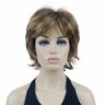 Karen Wig Short Layer Long Hair Fully Synthetic Wig 12TT26 Brown Highlights