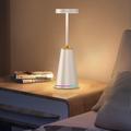 Table Lamp Tabletop Rechargeable Desk Lamp with Battery Powered,Cordless 3-Levels Brightness Stepless Dimmable Touch Nightlight Lamps, Lamps for Bedroom/Restaurant/Bars/Patio