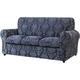 Jacquard Damask Sofa Slipcover with 2/3 Separate Seat Cushion Couch Cover Stretch Washable Furniture Protector for 2/3-Seater Conventional Settee for Kids, Pets