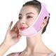 Double Chin Eliminator - V Line Lifting Mask with Chin Strap for Double Chin for Women -Face Lift, Prevent Sagging, V Shaped Slimmer - Innovative Lifting Tech (Pink)