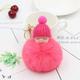 Keychain Cute Fluffy Plush Mini Doll Keychain For Women Bags Key Ring Gift Decoration Accessories Hanging Gift