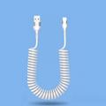 Fast Charging Cable 5A 66W USB Type C Cable 3A Micro USB Spring Car Cable Realme Phone Accessories For iPhone Samsung Xiaomi Huawei Phone Accessory
