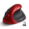 Rechargeable Vertical Mice Ergonomic Wireless Mouse 2.4G USB Receiver 1600 Adjustable DPI 6 Buttons Mouse