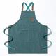 Chef Aprons for Men Women with Large Pockets, Cotton Canvas Cross Back Heavy Duty Adjustable Work Apron