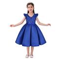 Kids Girls' Party Dress Solid Color Sleeveless Formal Performance Wedding Lace Adorable Daily Beautiful Cotton Midi Party Dress Floral Embroidery Dress Flower Girl's Dress Summer Spring Fall 3-10