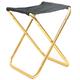 Folding Stool Camping Stool with Carry Bag Fishing Stool Portable Ultra Light (UL) Foldable Aluminium 7075 for 1 person Camping / Hiking / Caving Traveling Mountaineering Summer Silver Gold Red Blue