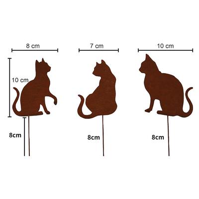 Garden Metal Art Decoration Animal Statue Stake for Garden Yard House