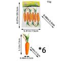 Easter Decorative Carrot Ornaments: Small and Large Carrots, Perfect for Living Room Sofa Display or Easter-themed Table Centerpiece