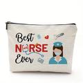Nurse Survival Kit Nurse Practitioner Gifts Nursing Makeup Bags Cosmetic Funny Travel Pouch Bag for Women Nurses Practitioner Supplies