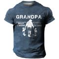 Graphic Hand Vintage Fashion Designer Men's 3D Print T shirt Tee Papa T Shirt Outdoor Daily Sports T shirt 1 2 3 Short Sleeve Crew Neck Shirt Spring Summer Clothing Apparel S M L XL 2XL 3XL