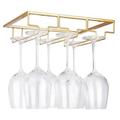 Wine Glass Rack Upside Down Wine Cabinet Goblet 3 to 5 Slot Wine Storage for Cabinet Shelf Hanger