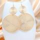 Women's Drop Earrings Geometrical Donuts Stylish Simple Boho Earrings Jewelry Silver / Gold For Party Holiday 1 Pair