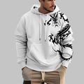 Dragon Guardian x LU Men's Dragon Loong Mythical Creature Dark Style Streetwear Hoodie