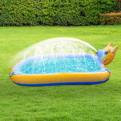 Inflatable Sprinkler Pool Children's Water Playing Toys Shark Swimming Pool Game Sprinkler Pool Dog Sprinkler Pad