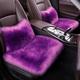 Car Seat Cushion Fur Car Seat Covers Fiber Faux Wool Mat Auto Seats Cushion Long Plush Winter Warm Seats Mats Universal Women's Warm Cushion