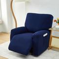 Jacquard Recliner Slipcovers Lazyboy Covers Couch Chair Cover 4-Pcs Set, Non Slip Reclining with Storage Pockets Furniture Protector for Living Room