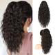 18 Ponytail Extension Claw PT002 Tia Long Multi Layered Hair FluffyThick Wavy Curly Clip in Hair Extensions Ponytail Natural Soft Synthetic Hairpiece for Women Black Brown