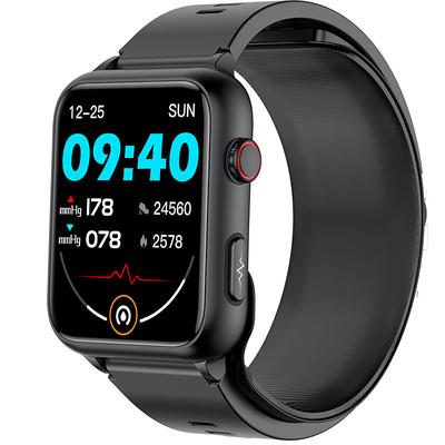 Air Pump Airbag Type Accurate Blood Pressure Testing ECG electrocardiogram Temperature Monitoring Pedometer Compatible with Android iOS Women Men Long Standby Father's Day Gifts