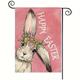 Easter Garden Flag 12x18 Inch Double Sided Easter Bunny Small Seasonal Easter Flag Yard Outdoor Flag Decoration