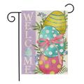 Easter Garden Flag 12x18 Inch Double Sided Easter Bunny Small Seasonal Easter Flag Yard Outdoor Flag Decoration