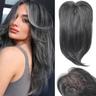 Hair Topper Long Layered Hair Topper with Bangs for Women with Thinning Hair 14 Inch Slightly Curled Ends Wiglets Synthetic Fiber Hair Pieces for Women