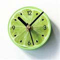 Clocks for Kids Lemon Decor Non Ticking Wall Lock Refrigerator Magnets Sticker Clock Lemon Fruit Shaped Clock Kids Refrigerator 3D Stickers for Kids Clock Magnet Timer Toddler Mute