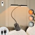 Book Lights 14 LEDs for Reading in Bed Touch Control Reading Light with 3 Colors 8 Brightness Reading Lights for Books in Bed Portable Adjustable Rechargeable Reading Lamp