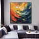 Colorful Abstract painting 100% Handmade Canvas Art Textured Painting Acrylic Abstract Oil Painting Wall Decor for Living Room Office bedroom Wall Art painting artwork