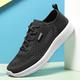 Men's Shoes Sneakers Plus Size Flyknit Shoes Running Walking Sporty Casual Daily Mesh Breathable Lace-up Black / White Black Gray Summer Spring