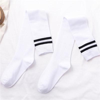 Spring And Autumn New Micro-pressure Stovepipe Over The Knee Calf Socks Japanese Korean College Style Student High Stockings Football Socks