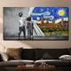 Handmade Hand Painted Wall Art Modern Abstract Van Gogh Starry Night Landscape Home Decoration Decor Rolled Canvas No Frame Unstretched