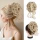 Claw Clip Messy Bun Hair Pieces for Women Messy Wavy Curly Hair Bun Extensions Tousled Updo Bun Hair Clip in Synthetic Hair Bun Ponytail Extension