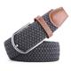 Golf Belt Unisex Stylish and Versatile Leather Belt with Buckle, Fashionable Woven Design, Elasticity, and Korean-style Casual Canvas for Men and Women