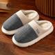 Men's Clogs Mules Slippers Flip-Flops Fleece Slippers Plush Slippers Memory Foam Slippers Comfort Shoes Fleece lined Walking Casual Daily Elastic Fabric Warm Loafer Gray blue Gray simple Navy