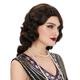 1920s Wig Finger Wave The Great Gatsby Curly Long Wig Vintage Wigs for Women Lady Synthetic Heat Resistant Full Wigs Cosplay Costume Fancy Dress