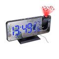 Sveglia Led Con Proiezione Digitale Sveglia Elettronica Con Proiezione Radio Fm Proiettore Orario Camera Da Letto Orologio Muto Da Comodino