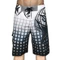 Per uomo Boxer da mare Pantaloncini da mare Asciugatura rapida Boxer da surf Costume da bagno Con tasche A cordoncino Nuoto Surf Spiaggia Sport acquatici Graticolato Estate