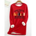 felpa da donna pullover sherpa grafica lettera casual sport caldo peloso confortevole scollo tondo manica lunga top micro-elastico autunnoamp;tessuto morbido traspirante invernale confortevole