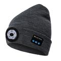 Berretto Bluetooth con luci microfoni lampada frontale ricaricabile cuffie wireless regali per uomini donne papà adolescenti
