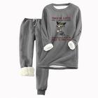 Completo sportivo da donna 2 pezzi caldo quotidiano pantaloni felpa joggers pantaloni lunghi manica lunga colletto rotondo stampa lettera con cordino casual quotidiano rosa grigio chiaro grigio