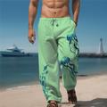 Medusa vita marina resort da uomo pantaloni casual stampati in 3D pantaloni elastico in vita con coulisse vestibilità ampia pantaloni da spiaggia estivi a gamba dritta dalla s alla 3xl