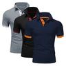 Per uomo POLO Camicia da golf Golf Informale Sport Bavero Manica corta Di tendenza Essenziale Tinta unica Collage 3 pezzi Estate Standard GrigioNeroBlu navy BluVinoBlu Navy GrigioArancioneVino